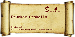 Drucker Arabella névjegykártya